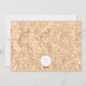 Gedwongen en grove penseelfoto Moderne bruiloft Feestdagenkaart (Achterkant)