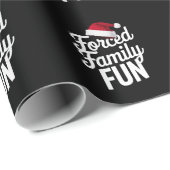 Gedwongen Familie Fun Party Reünie Sarcastische Xm Cadeaupapier (Rol Hoek)