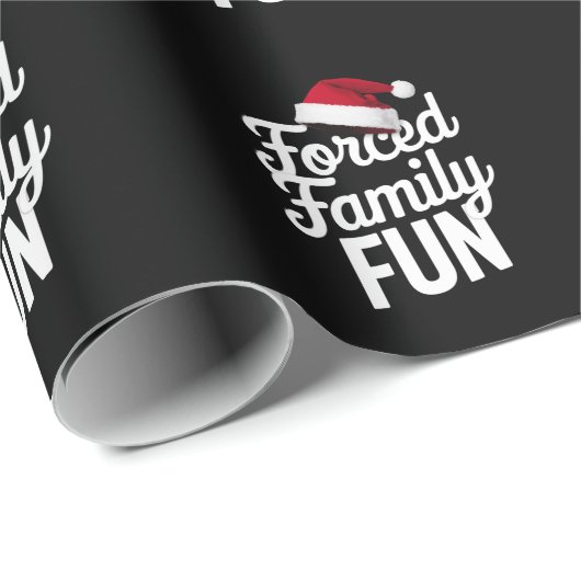 Gedwongen Familie Fun Party Reünie Sarcastische Xm Cadeaupapier (Rol Hoek)