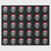 Gedwongen familie Fun Sarcastic Kerstmis Funny Cadeaupapier (Vlak)