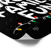 Gedwongen familie Fun Sarcastic Kerstmis Funny Poster (Hoek)