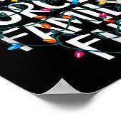 Gedwongen familie Fun Sarcastic Kerstmis Funny Poster (Hoek)