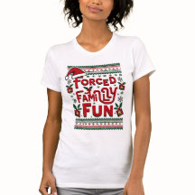 Gedwongen familie met Sarcastisch Adult Funny Kers