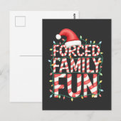 Gedwongen Familie Pret Grappige Familie Matchende Briefkaart (Voorkant / Achterkant)