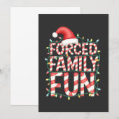 Gedwongen Familie Pret Grappige Familie Matching O Kaart (Voorkant / Achterkant)