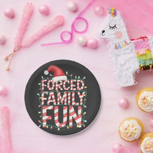 Gedwongen Familie Pret Grappige Familie Matching O Papieren Bordje (Feest)