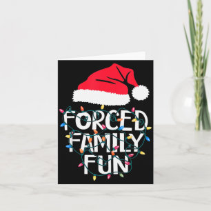 Gedwongen Familie Pret Sarcasme Kerst Grappige Man Kaart