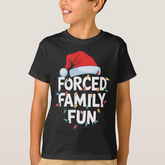 Gedwongen familiefun met Kerstmis T-shirt (Voorkant)