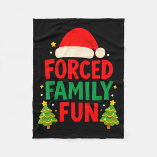 Gedwongen Familiepret 2025 Sarcastisch Familie Mat Fleece Deken