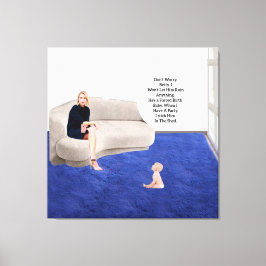 Gedwongen Geboorte Baby Stretched Canvas Print