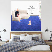 Gedwongen Geboorte Baby Stretched Canvas Print (Insitu (Slaapkamer))