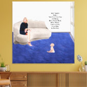 Gedwongen Geboorte Baby Stretched Canvas Print (Insitu (Woonkamer))