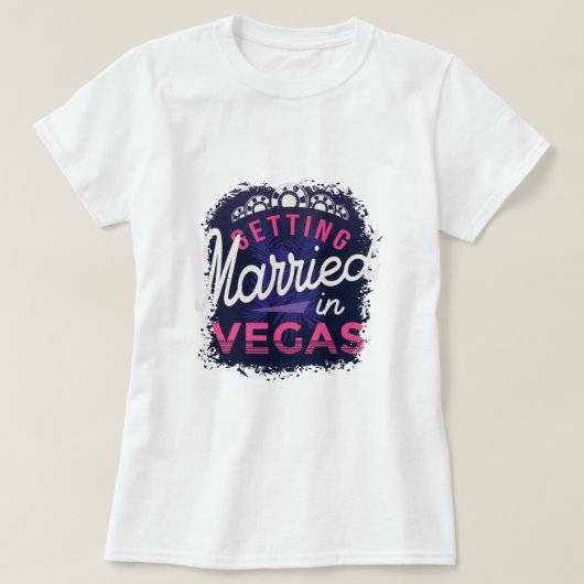 Gedwongen in Vegas Bride T-shirt (Design voorkant)