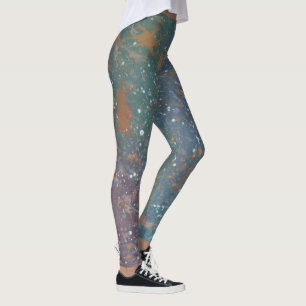 Gedwongen stijl Witte platte schotel met zachte w Leggings