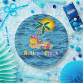 Gee Chick, schattig en kleurrijk Papieren Bordje (Feest)