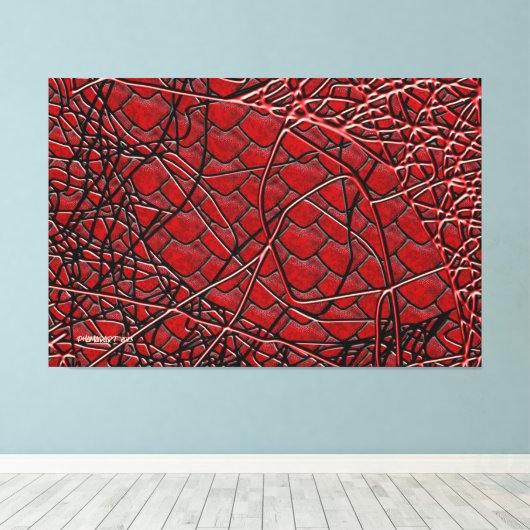 GEE STRINGS Canvas afdrukken (Insitu (Houten vloer))