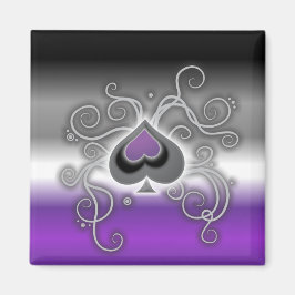 Geebot's ace spade logo square pride vlagmagneet magneet