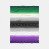 Geebots Aro Ace Gradient Pride Vlag met schoppen Fleece Deken (Voorkant)