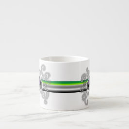 Geebots aromantic pride spade logo espresso cup kop