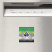 Geebots aronace spade logo square pride vlag magneet (Insitu (Vaatwasser))