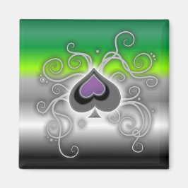 Geebots aronace spade logo square pride vlag magneet