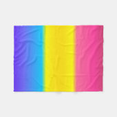Geebots Pansexual Pan Colors Gradient Pride Flag Fleece Deken (Voorkant (Horizontaal))
