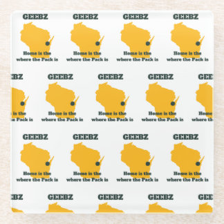 Geebz Green Bay Glass Onderzetter! Glazen Onderzetter