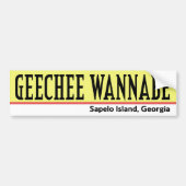 Geechee Wannabe Bumpersticker (Voorkant)