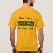 Geef 100%. Onze Vets hebben het gedaan. T-shirt (Achterkant)