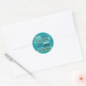 Geef 110% Inspirerend Motivatie Ronde Sticker (Envelop)