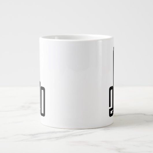 Geef 2020 de vinger 2020 eenden grote koffiekop (Voorkant)