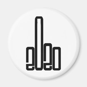 Geef 2020 de vinger 2020 eenden magneet