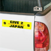 GEEF 2 JAPAN HELP EEN NATIE OPNIEUW OP! BUMPERSTICKER (Op Truck)