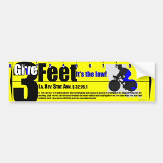 Geef 3 Feet Louisiana Bumpersticker