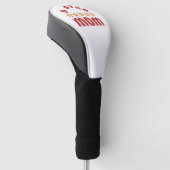 Geef 5 sterren aan super mama golfheadcover (Schuin)