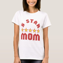 Geef 5 sterren aan super mama t-shirt