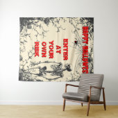 Geef aan of je durft: een spookachtige Halloween-a Wandkleed (In Situ (horizontaal))