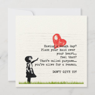 Geef aanmoediging en citaat geestelijke gezondheid kaart