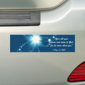 GEEF ALLE ZORGEN EN VERZORGEN... RELIGIEUZE BUMPE BUMPERSTICKER (Op auto)