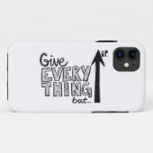 Geef alles maar op Case-Mate iPhone case (Achterkant (horizontaal))