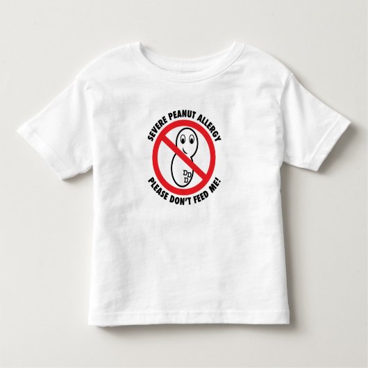 Geef alsjeblieft geen me-pinda Allergy Toddler TSh Kinder Shirts (Voorkant)