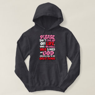 Geef alsjeblieft niet op hoodie