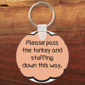 Geef alstublieft de kalkoen en de vulling door sleutelhanger (Voorkant)