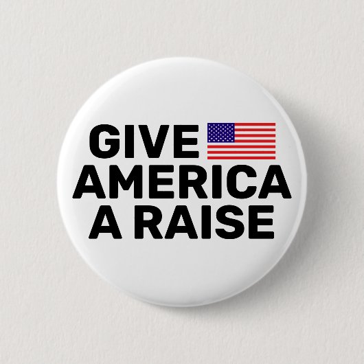 Geef Amerika een Raise™-Button Ronde Button 5,7 Cm (Voorkant)