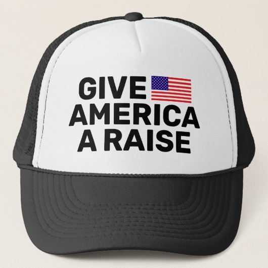 Geef Amerika een Raise™ Trucker Hoed Trucker Pet (Voorkant)