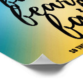 Geef anderen niet de schuld poster (Hoek)