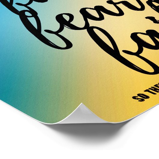 Geef anderen niet de schuld poster (Hoek)