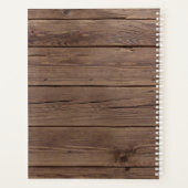 Geef Barn Wood Eucalyptus persoonlijk aan Planner (Achterkant)