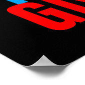 Geef basketbal nooit Motivatie op Poster (Hoek)