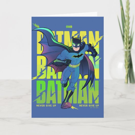 Geef Batman nooit op met grafisch programma (Voorkant)
